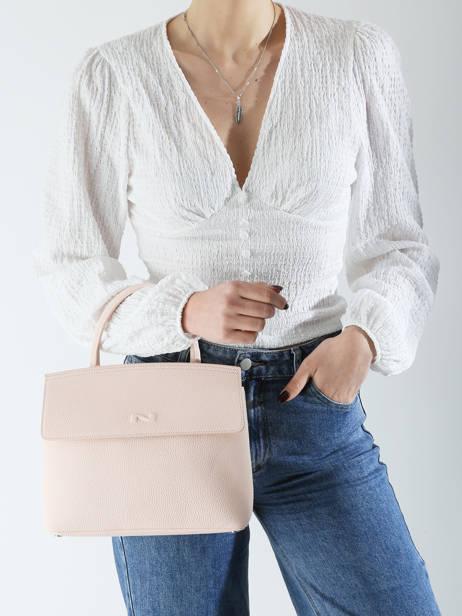 Cross Body Tas Clarita Leder Nathan baume Roze nathan 18 ander zicht 1